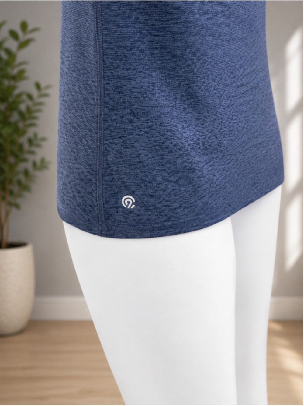 Champion C9 Women’s Run Half-Zip Pullover Military Blue Heather – Size XS - Picture 6 of 11